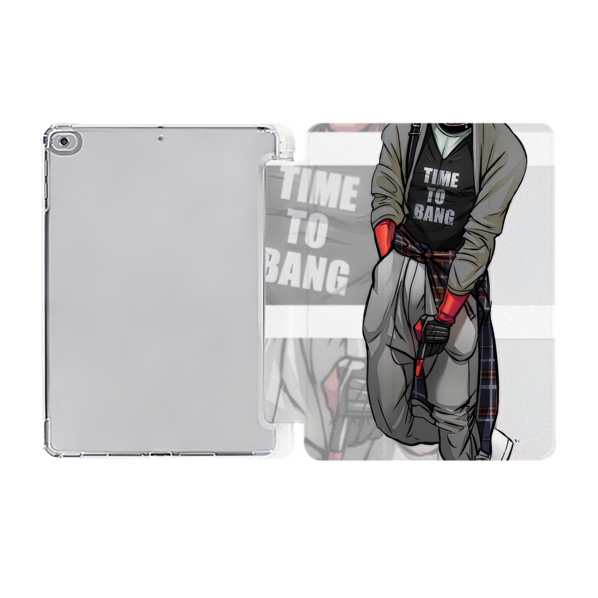 （画像用） Deadpool デッドプール IPad ケース ペン収納付き 三つ折りスタンド PUレザー×シリコン 対応機種9.5/10.5/10.9インチ